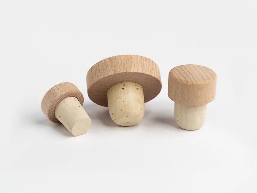 NEWKORK - Verklebte Holz-Griffstopfen in Standardformen