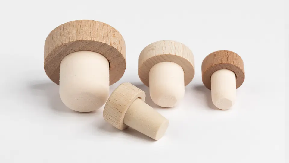 NEWKORK - Verklebte Holz-Griffstopfen Standardformen
